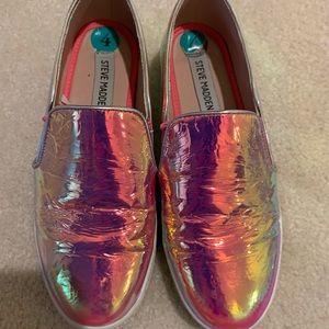 Shiny metallic slides